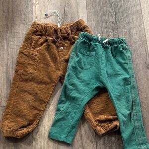 X2 Zara Kids Corduroy Jogger bundle